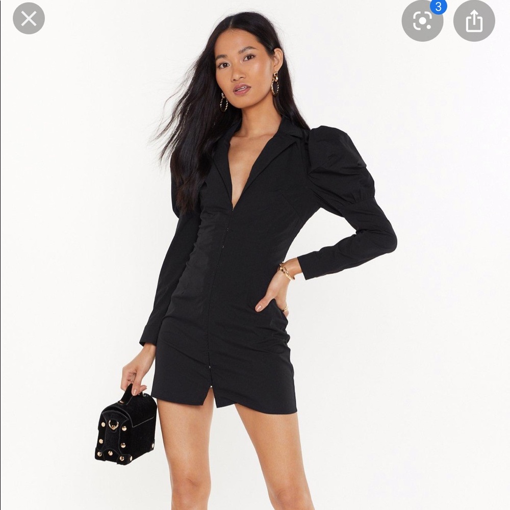 Nasty Gal Puff Sleeve Dress